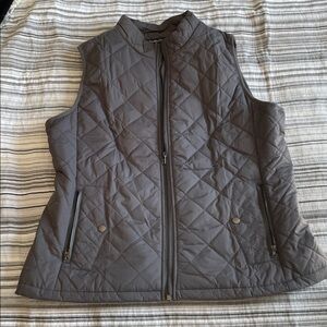 Quilted Gray Sleeveless Vest